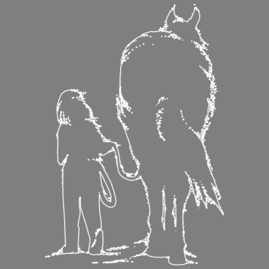 Motiv Girl with Horse Pferd