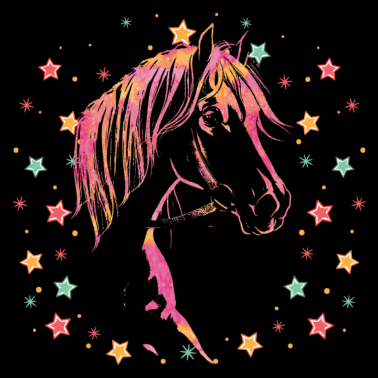 Motiv Tolles Pferde Shirt Mädchen Kinder Sternchen Horse