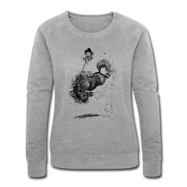 Pferde Pullover - Thelwell Cartoon Pony macht Bocksprünge