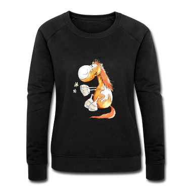 Pferde Pullover - Pferd mit Blume - Pferde - Pony - Fuchs - Geschenk