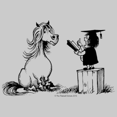 Motiv Thelwell Pony in der Schule