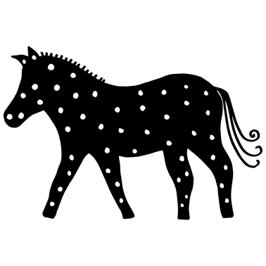Motiv Pferd namens Pünktchen