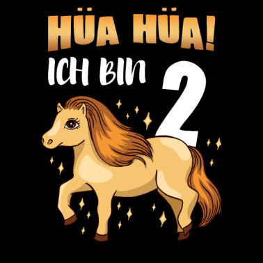 Motiv Ich bin 2 Jahre alt Pferd Geburtstagsgeschenk