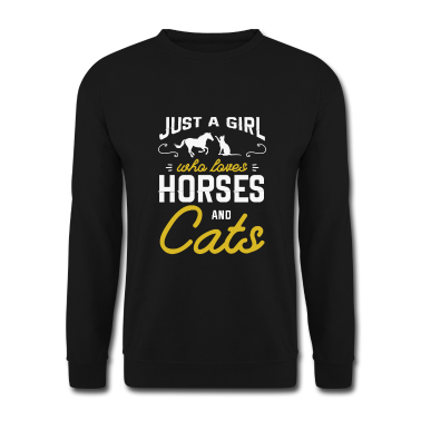 Pferde Pullover - Pferd Katze Design für einen Reiter und