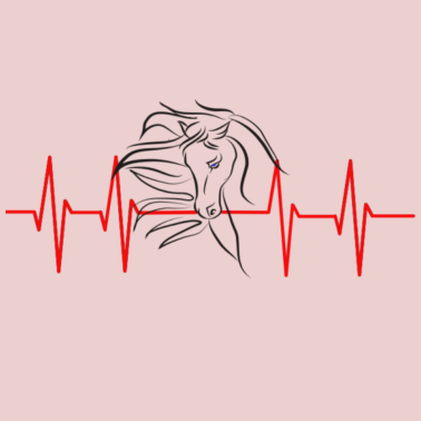 Motiv Heartbeat Pferd Reiten Herzschlag Outdoor Natur