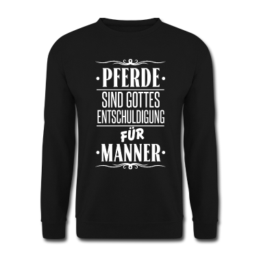 Pferde Pullover - Pferde Anti Männer Sprüche Geschenk