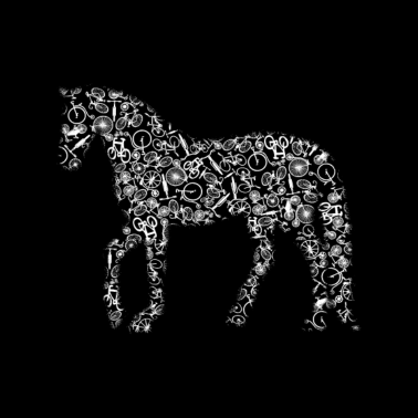 Motiv Pferd Und Fahrrad Sind Die Besten Hobbys