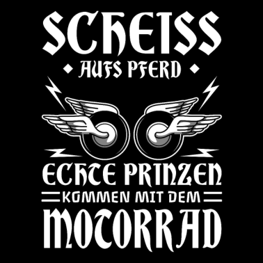Motiv damen motorrad bikes Scheiss aufs Pferd Mottorad