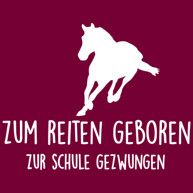 Motiv zum reiten geboren - zur schule gezwungen