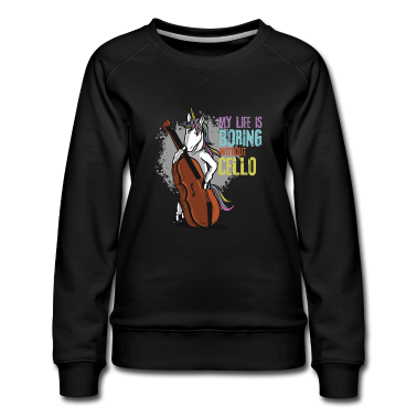 Pferde Pullover - Mein Leben ist langweilig ohne Cello Einhorn
