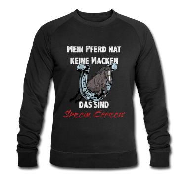 Pferde Pullover - Reiterin Reitsport Springreiten Pferd mit Macken
