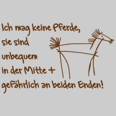 Motiv Mag keine Pferde