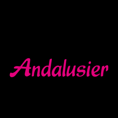 Motiv Man kann Glück Geschenk kaufen - Pferd Andalusier