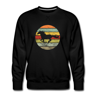 Pferde Pullover - Pferd Retro Motiv Reitsport Reiter Geschenk