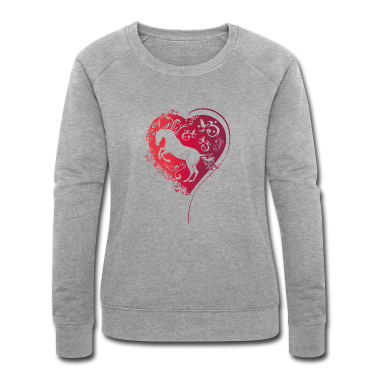 Pferde Pullover - pferdeherz_ornament