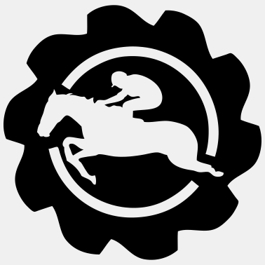 Motiv Pferd Pferd Logo Banniere Stempel Pferde