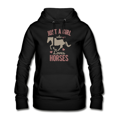 Pferde Hoodie - Nur ein Mädchen Pferde lieben Geschenk Pony Tier