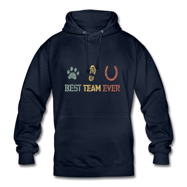 Pferde Hoodie - Hund Pferd Team Love