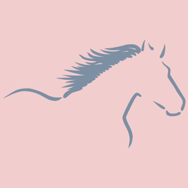 Motiv Zeichnung: Pferd mit wehender Mähne