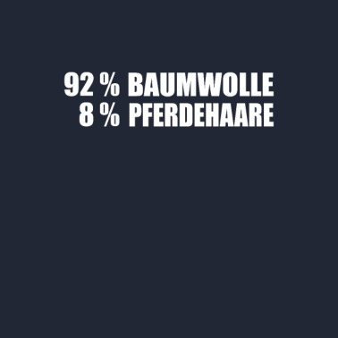 Motiv 92% Baumwolle 8 % Pferdehaare 80 20 Pferde Pferd