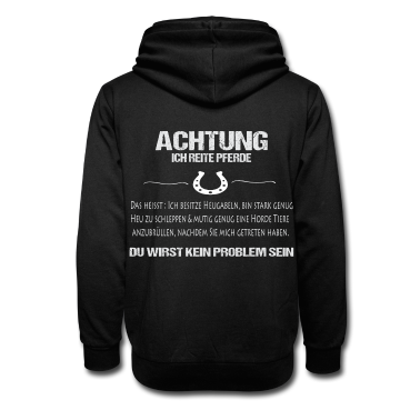 Pferde Hoodie - Achtung ich reite Pferde