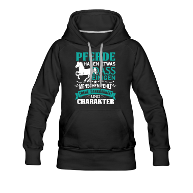 Pferde Hoodie - Pferde Pferd Treue Charakter Reiten Reiterin