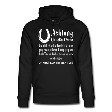Pferde Hoodie - Achtung ich reite Pferde Heugabeln stark mutig
