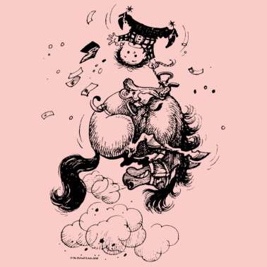 Motiv Thelwell Cartoon Rodeo