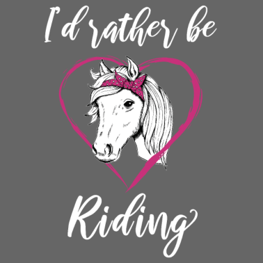 Motiv Reiterin Pferde Herz Geschenk