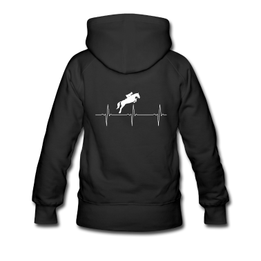 Pferde Hoodie - Pferde Herzschlag Herzfrequenz Puls Reiter Pferd