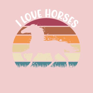 Motiv Ich liebe Pferde Pferdespruch Shirt