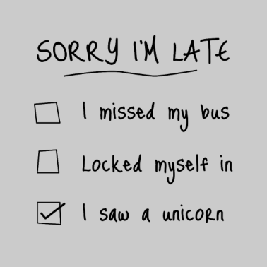 Motiv lustiges Einhorn Shirt - Ich sah ein Einhorn