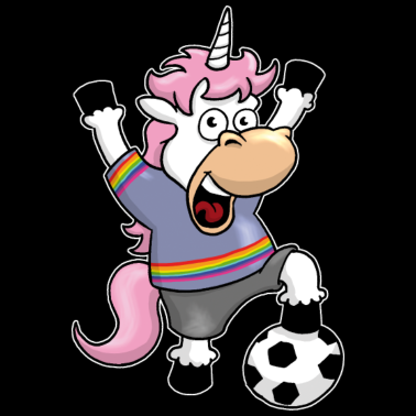 Motiv Fussball_Einhorn
