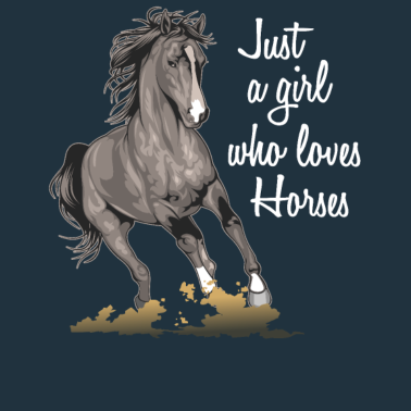 Motiv Nur Ein Mädchen Die Pferde Liebt