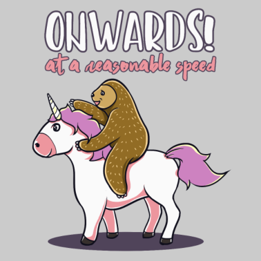 Motiv Faultier Einhorn lustig Geschenk witzig Geburtstag