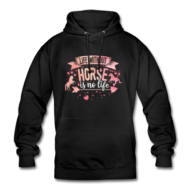 Pferde Hoodie - Life without horse is no life