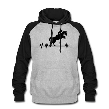 Pferde Hoodie - Pferde Puls Reiter Herzschlag Reitsport