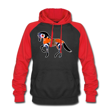 Pferde Hoodie - Schmetterling Pferd Reiten Reiter Schönheit