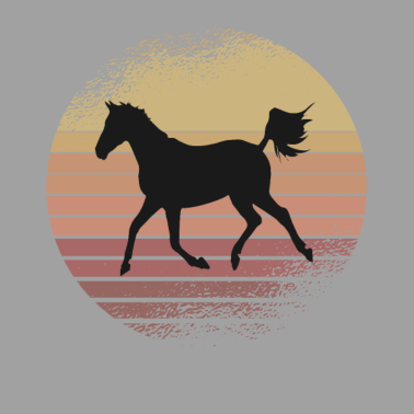 Motiv Pferd Sonnenuntergang Geschenk