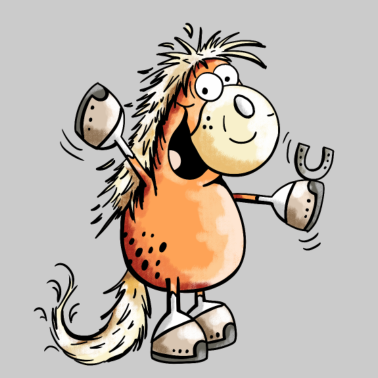 Motiv Lustiges Pferd - Pferde - Horse - Pony - Fuchs