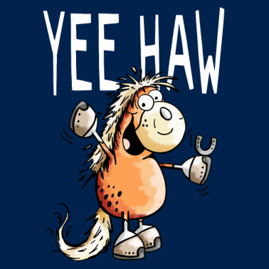 Motiv Yee Haw Pferd - Pony - Comic - Cartoon - Horse