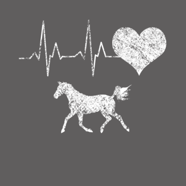 Motiv Pferdeliebe Pferd Herzschlag Geschenk für Reiter
