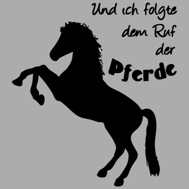 Motiv Ruf der Pferde Pferd Reiter Tier Reiten Geschenk