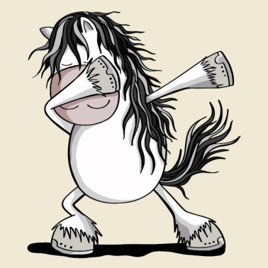 Motiv Cooles Dab Dance Schimmel Pferd Fun Dabbing Pony