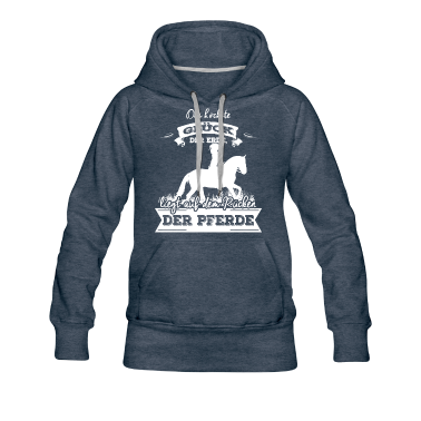 Pferde Hoodie - Das höchste Glück, liegt auf dem Rücken der Pferde