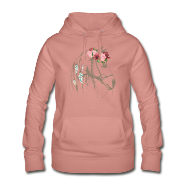 Pferde Hoodie - Pferdekopf Ornament Pferd Reiten Reiterin Pony
