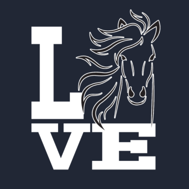 Motiv Love Pferde - Pferde Tshirt Reiterin Pferdesprüche