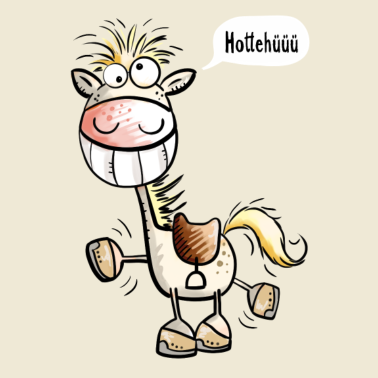 Motiv Grinsendes Hottehüüü Pferd