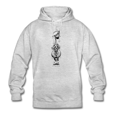 Pferde Hoodie - Thelwell Cartoon Pony Kopfüber Reiten