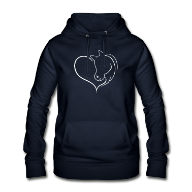 Pferde Hoodie - Pferde & Pferd Herz Liebe Geschenk
